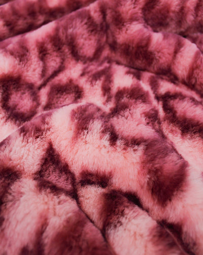 MULTICOLOR LEOPARD DESIGN ARTIFICIAL FUR FABRIC