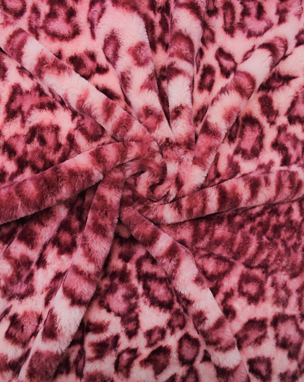 MULTICOLOR LEOPARD DESIGN ARTIFICIAL FUR FABRIC