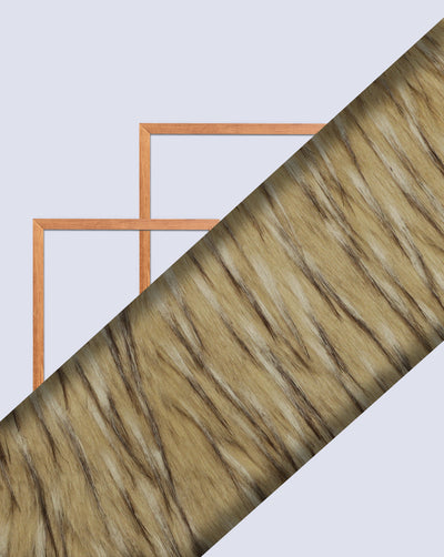 BROWN ARTIFICIAL FUR FABRIC