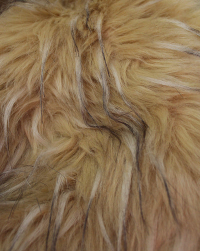 BROWN ARTIFICIAL FUR FABRIC