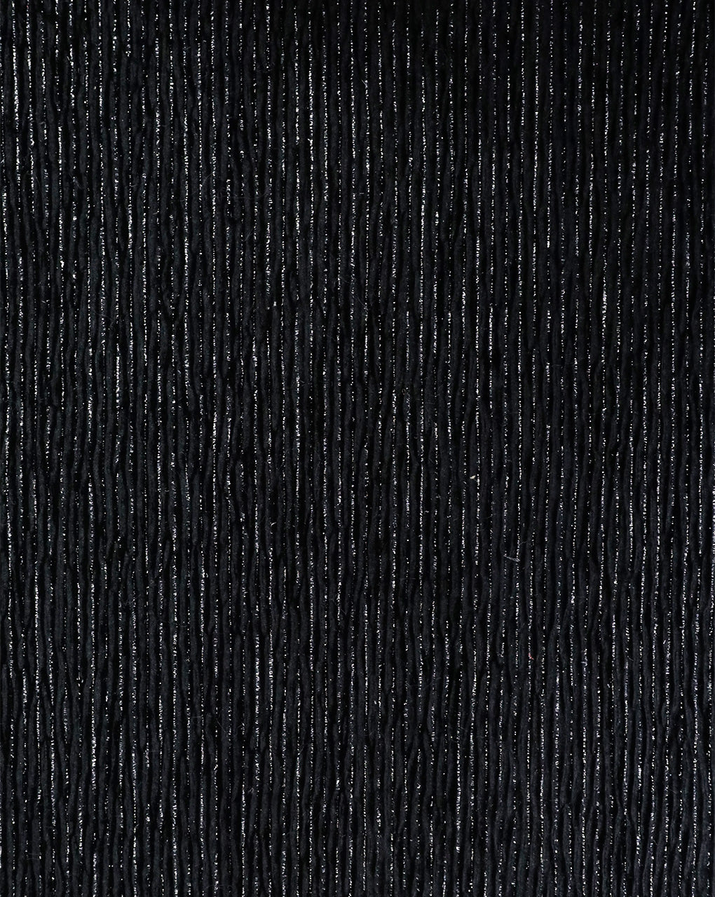 BLACK LUREX LYCRA POLYESTER PLEATED VELVET FABRIC (WIDTH 58 INCHES)