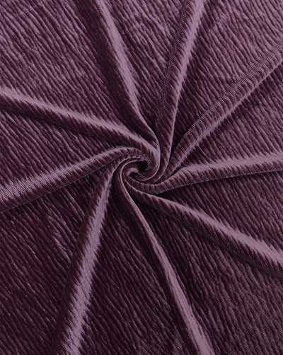 POLYESTER LYCRA PLEATED VELVET FABRIC (WIDTH 58 INCHES)