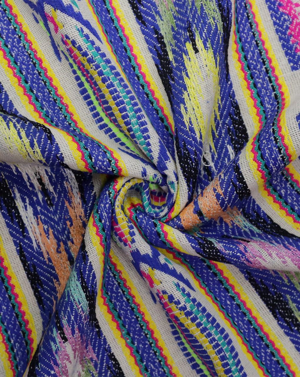 MULTICOLOR COTTON ACRYLIC JACQUARD FABRIC