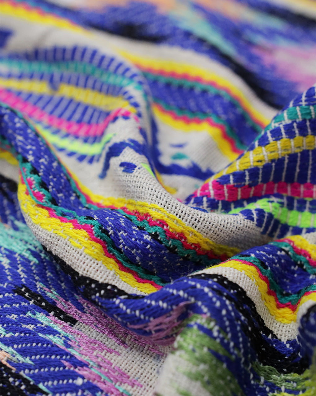 MULTICOLOR COTTON ACRYLIC JACQUARD FABRIC