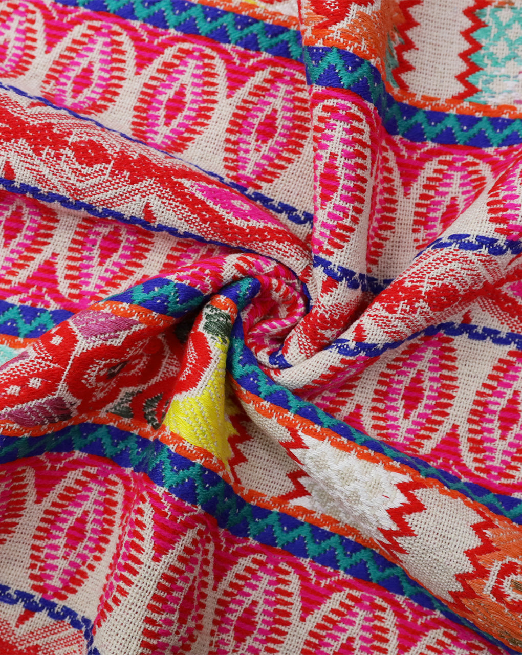 MULTICOLOR COTTON ACRYLIC JACQUARD FABRIC