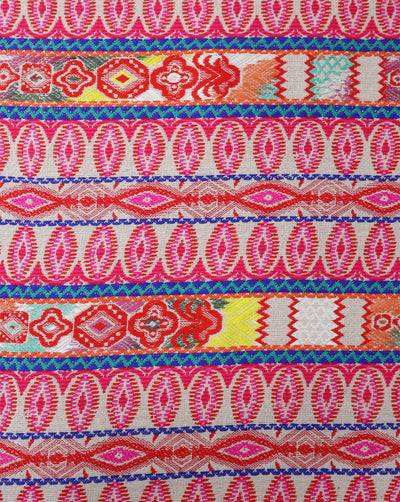 MULTICOLOR COTTON ACRYLIC JACQUARD FABRIC