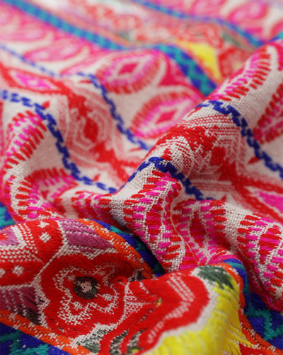 MULTICOLOR COTTON ACRYLIC JACQUARD FABRIC