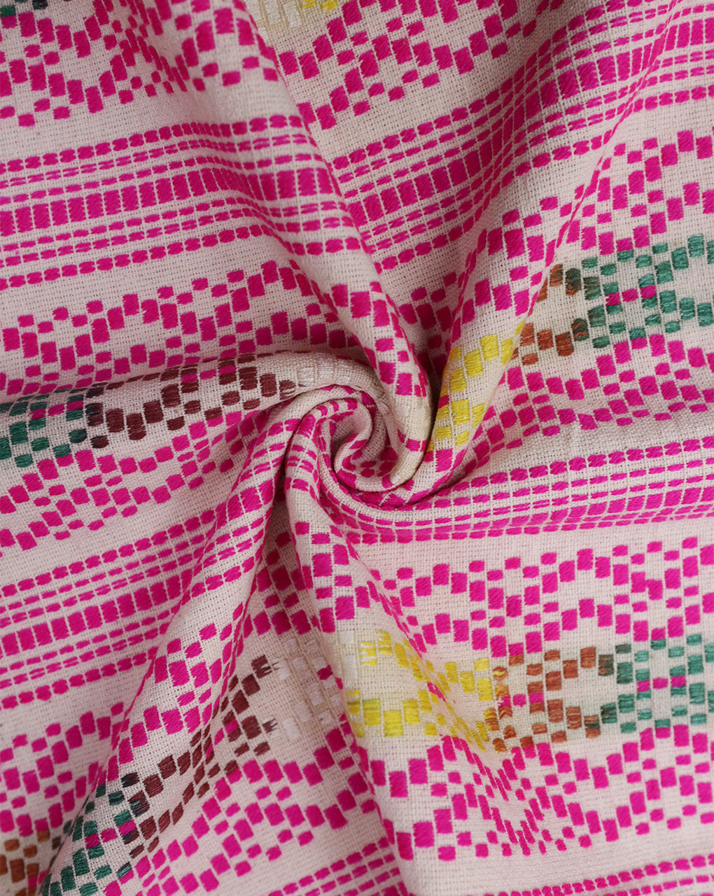 MULTICOLOR COTTON ACRYLIC JACQUARD FABRIC