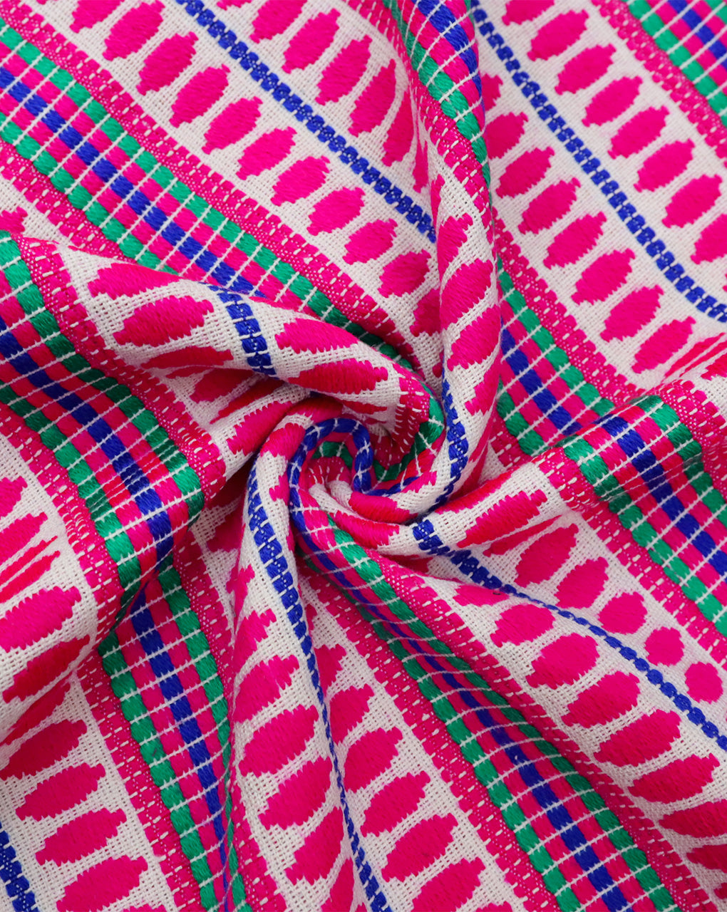 MULTICOLOR COTTON ACRYLIC JACQUARD FABRIC