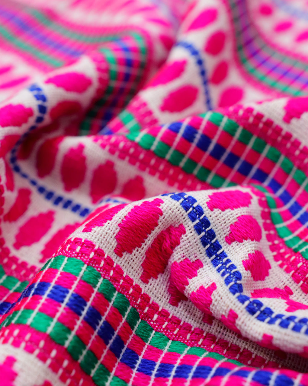 MULTICOLOR COTTON ACRYLIC JACQUARD FABRIC