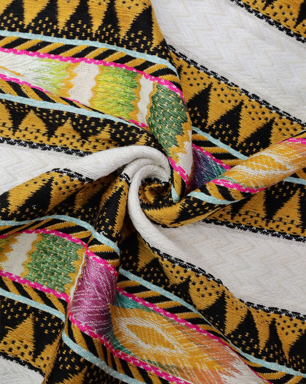 MULTICOLOR COTTON ACRYLIC JACQUARD FABRIC