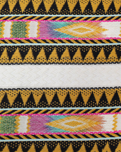 MULTICOLOR COTTON ACRYLIC JACQUARD FABRIC