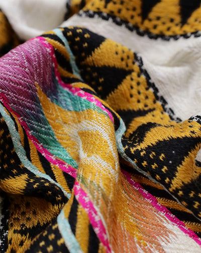 MULTICOLOR COTTON ACRYLIC JACQUARD FABRIC