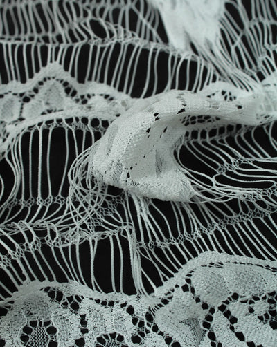 Polyester Abstract Design 2 Lace Cut Work Fabric (RFD)