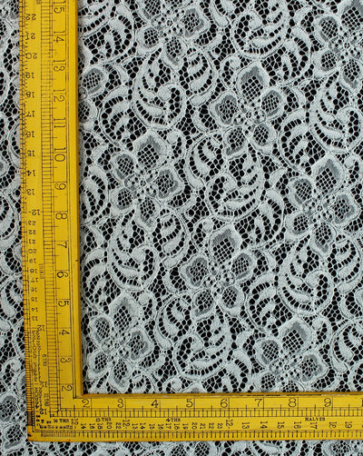 Polyester Floral Design 4 Lace Cut Work Fabric (RFD)