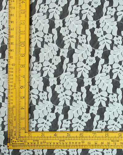 Polyester Leaf Design Lace Cut Work Fabric (RFD)