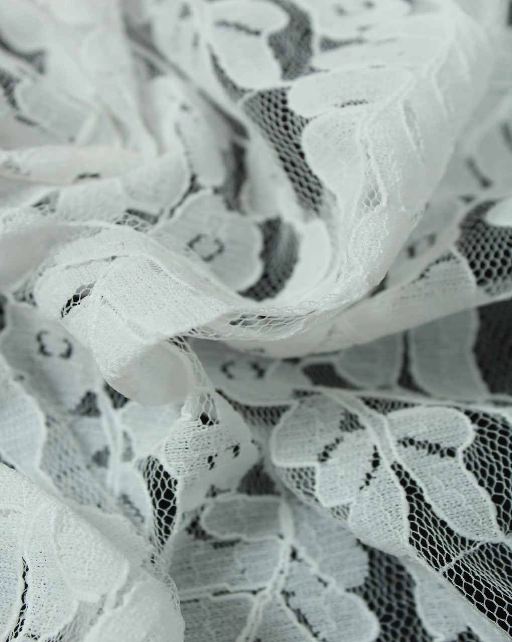 Polyester Leaf Design Lace Cut Work Fabric (RFD)