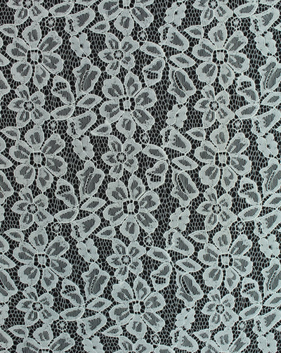 Polyester Floral Design 8 Lace Cut Work Fabric (RFD)