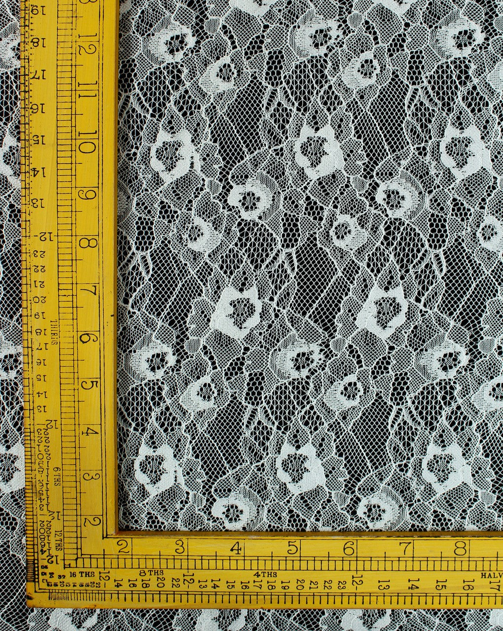 Polyester Abstract Design 3 Lace Cut Work Fabric (RFD)