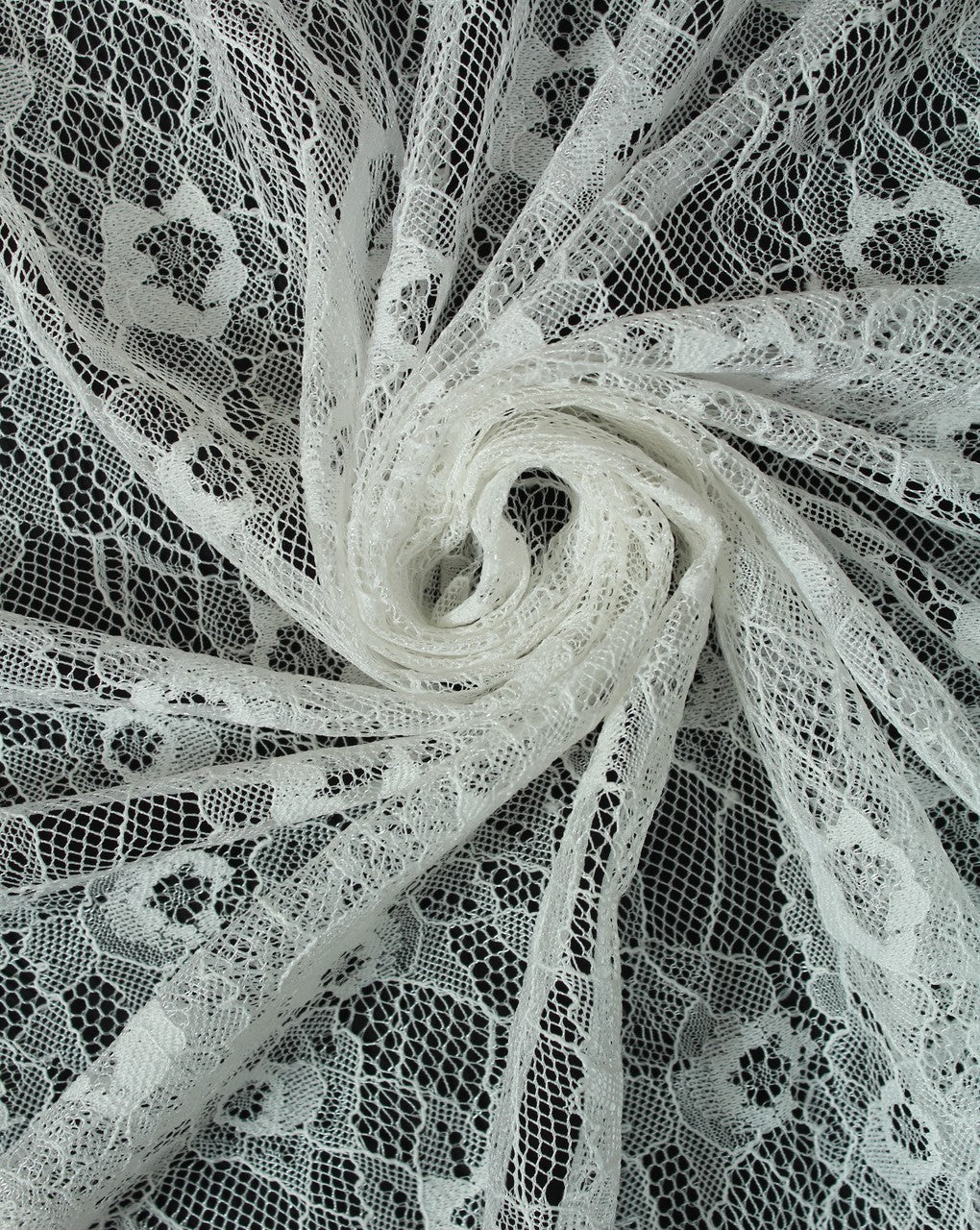 Polyester Abstract Design 3 Lace Cut Work Fabric (RFD)