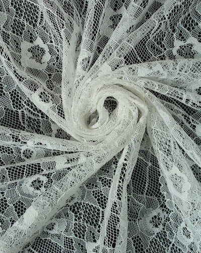 Polyester Abstract Design 3 Lace Cut Work Fabric (RFD)