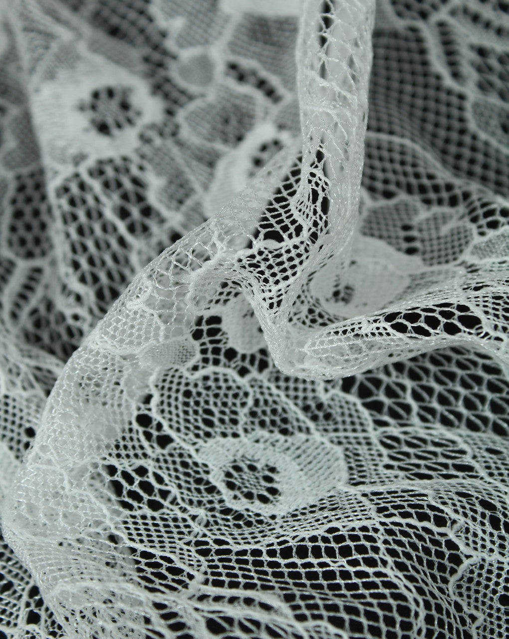 Polyester Abstract Design 3 Lace Cut Work Fabric (RFD)