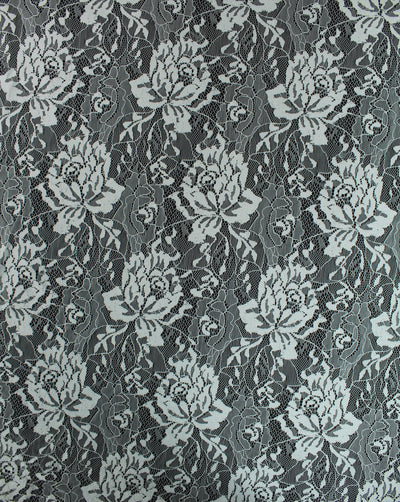 Polyester Floral Design 17 Lace Cut Work Fabric (RFD)