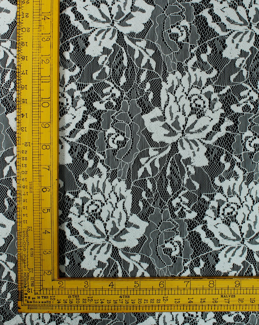 Polyester Floral Design 17 Lace Cut Work Fabric (RFD)
