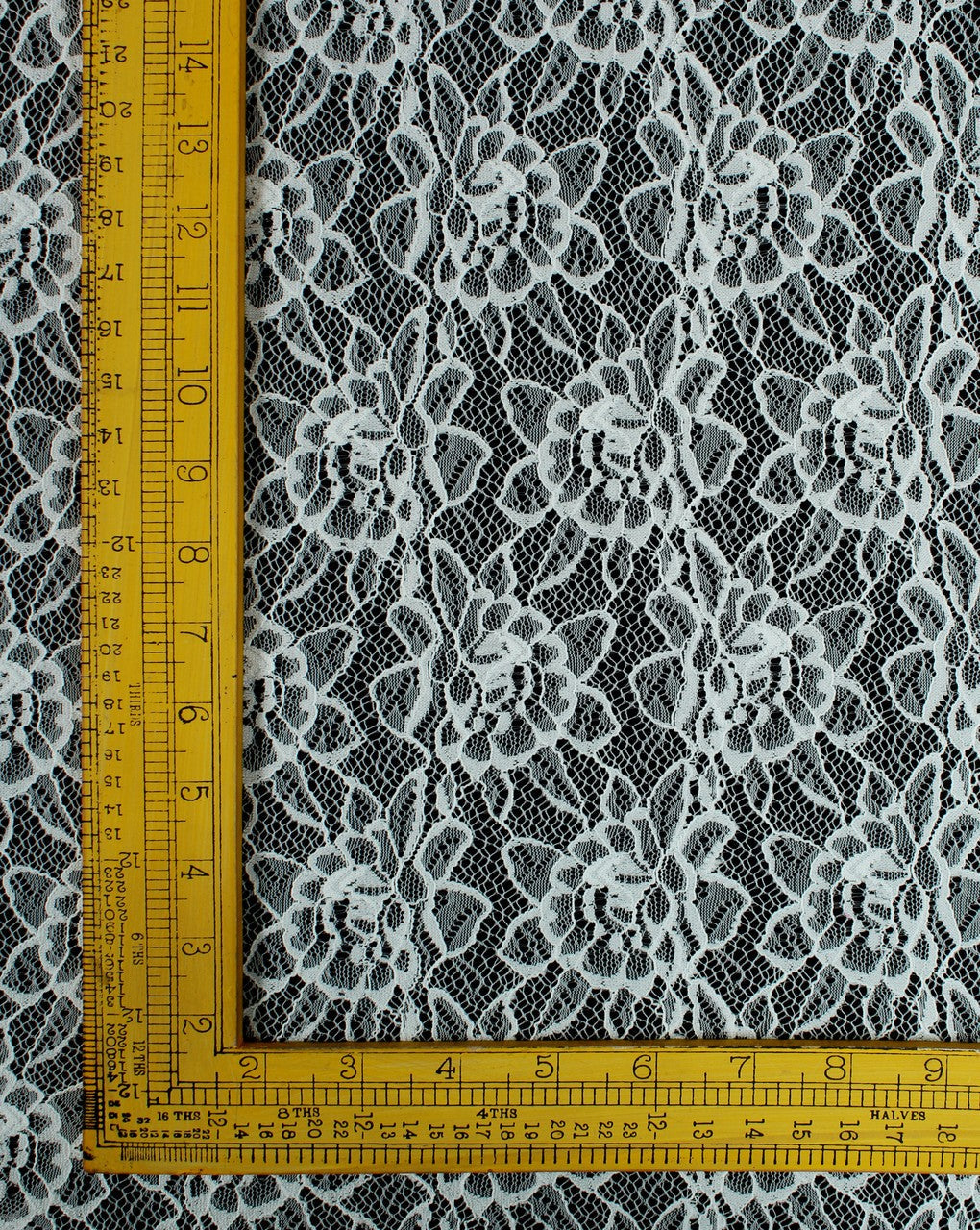 Polyester Floral Design 18 Lace Cut Work Fabric (RFD)