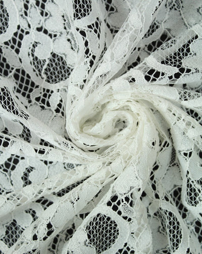 Polyester Floral Design 23 Lace Cut Work Fabric (RFD)