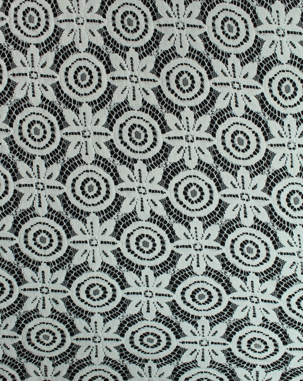 Polyester Rangoli Design Lace Cut Work Fabric (RFD)