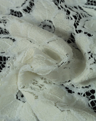 Polyester Floral Design 24 Lace Cut Work Fabric (RFD)