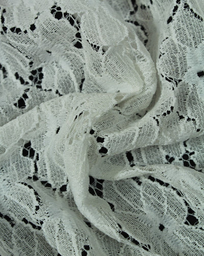 Polyester Floral Design 25 Lace Cut Work Fabric (RFD)