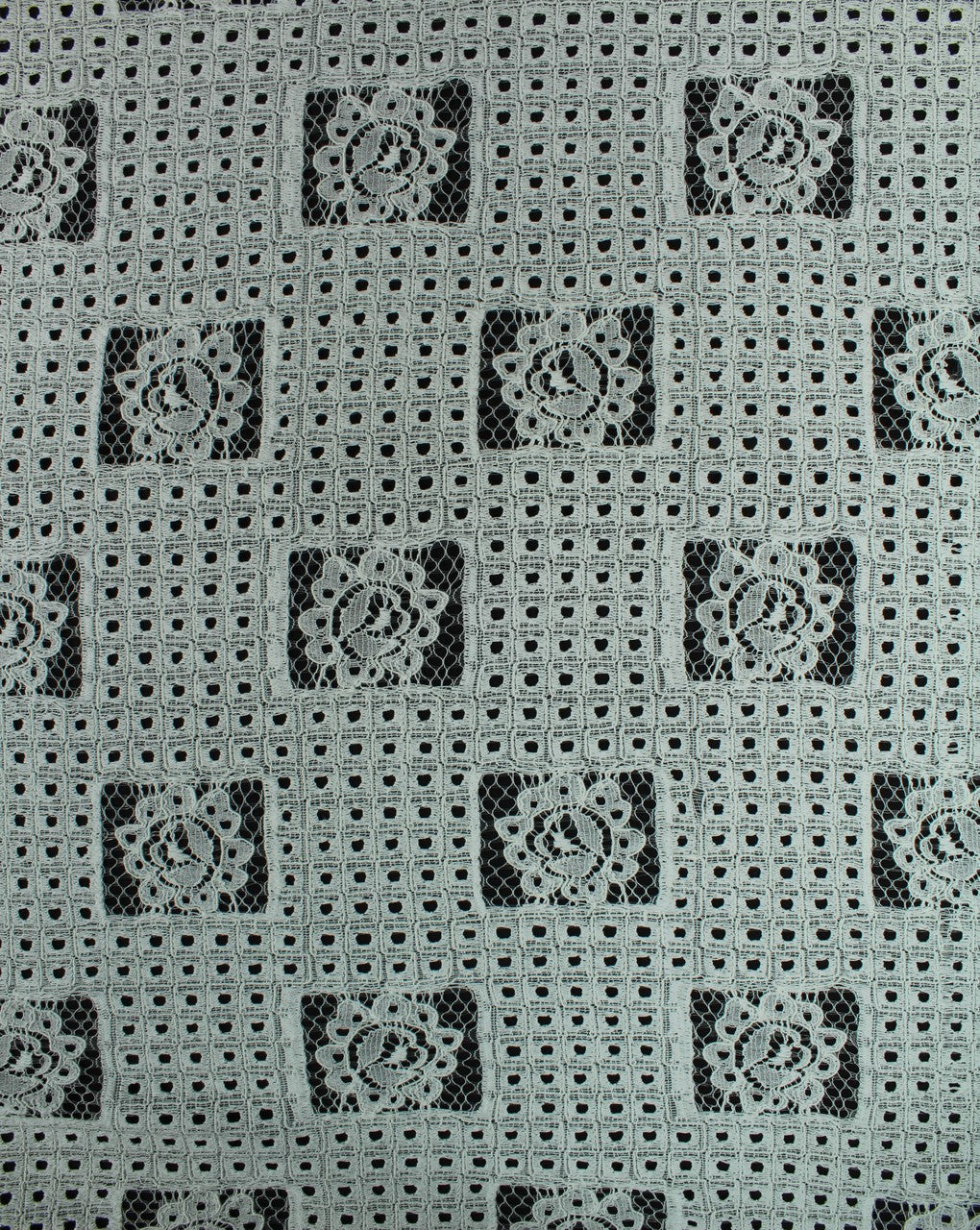Polyester Abstract Design 6 Lace Cut Work Fabric (RFD)