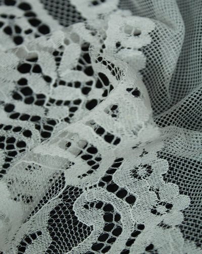 Polyester Abstract Design 7 Lace Cut Work Fabric (RFD)