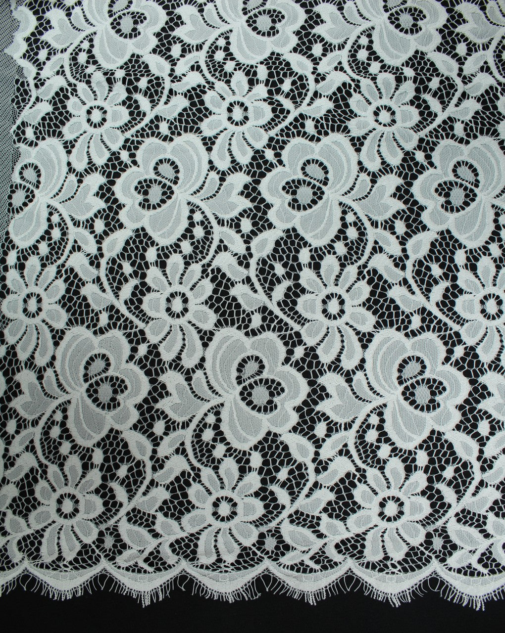Polyester Floral Design 29 Lace Cut Work Fabric (RFD)