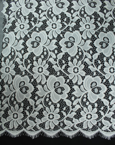 Polyester Floral Design 29 Lace Cut Work Fabric (RFD)