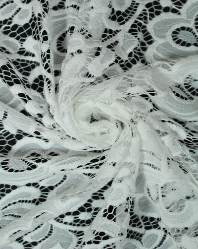 Polyester Floral Design 29 Lace Cut Work Fabric (RFD)