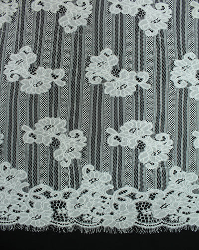 Polyester Floral Design 31 Lace Cut Work Fabric (RFD)