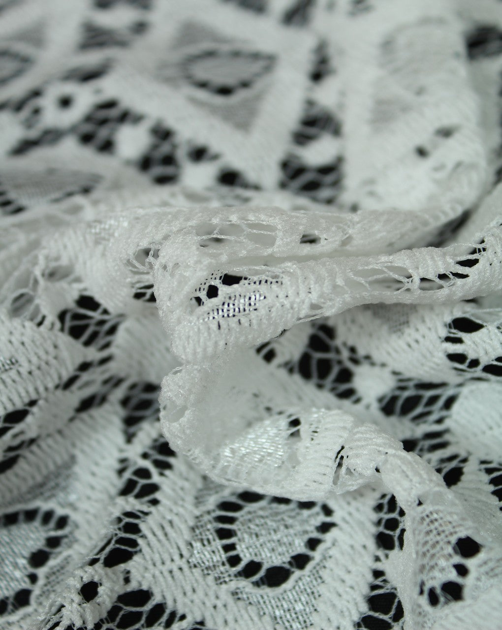 Polyester Geometric Design Lace 1 Cut Work Fabric (RFD)