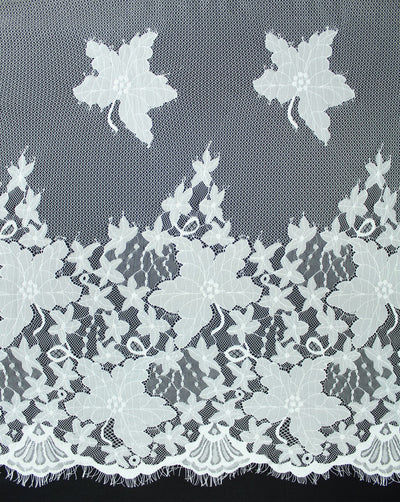 Polyester Abstract Design 9 Lace Cut Work Fabric (RFD)