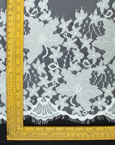 Polyester Abstract Design 9 Lace Cut Work Fabric (RFD)