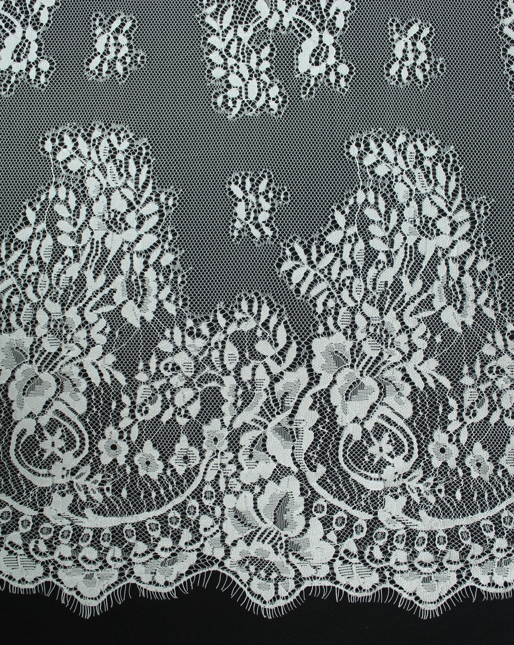 Polyester Abstract Design 10 Lace Cut Work Fabric (RFD)