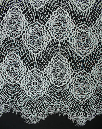 Polyester Abstract Design 11 Lace Cut Work Fabric (RFD)