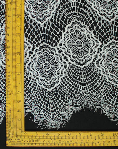 Polyester Abstract Design 11 Lace Cut Work Fabric (RFD)