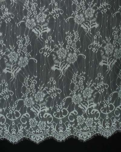 Polyester Abstract Design 12 Lace Cut Work Fabric (RFD)