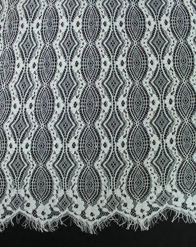 Polyester Chevron Design 1 Lace Cut Work Fabric (RFD)