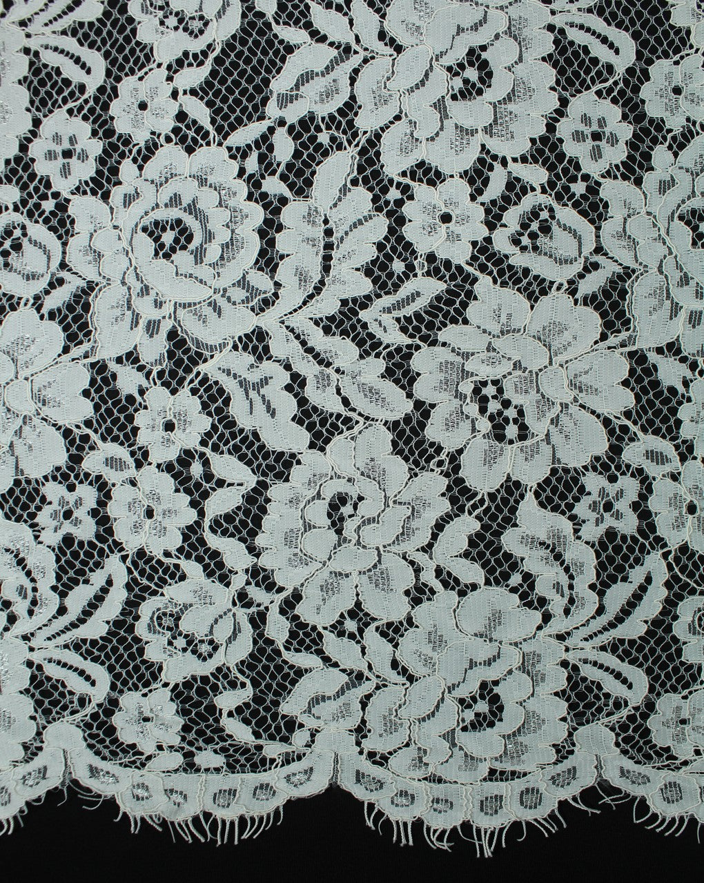 Polyester Floral Design 37 Lace Cut Work Fabric (RFD)