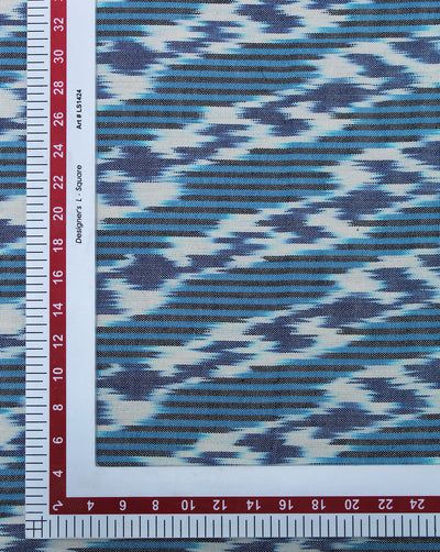 Multicolor Ikat Design Yarn Dyed Cotton Fabric