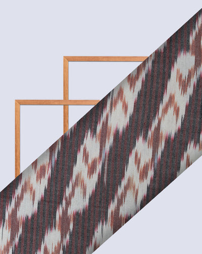 Multicolor Ikat Design Yarn Dyed Cotton Fabric